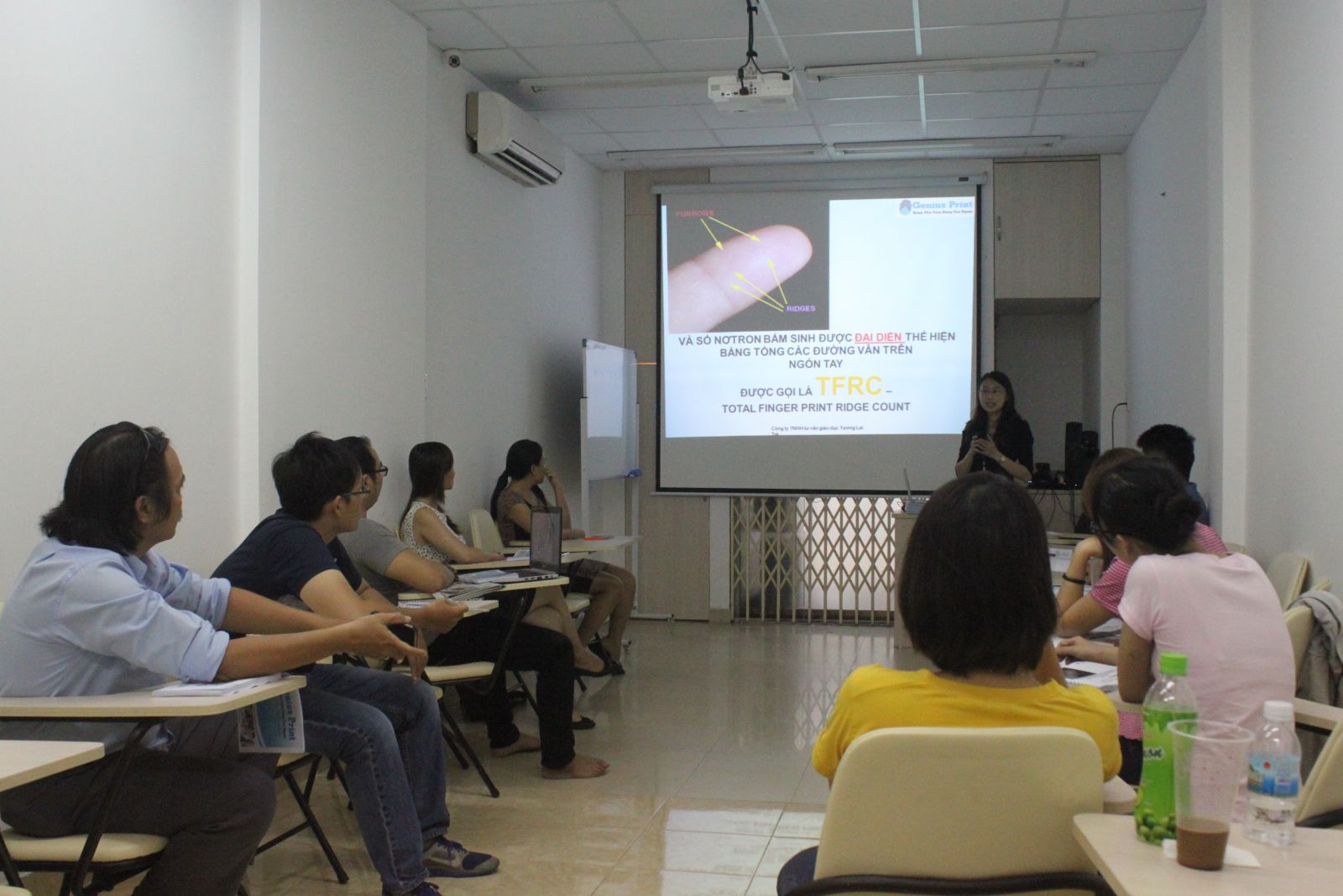 genius print training khóa 6 sinh trắc học dấu vân tay